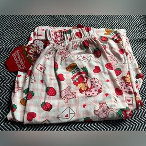 STRAWBERRY SHORTCAKE PINK Valentines Day PAJAMA PANTS